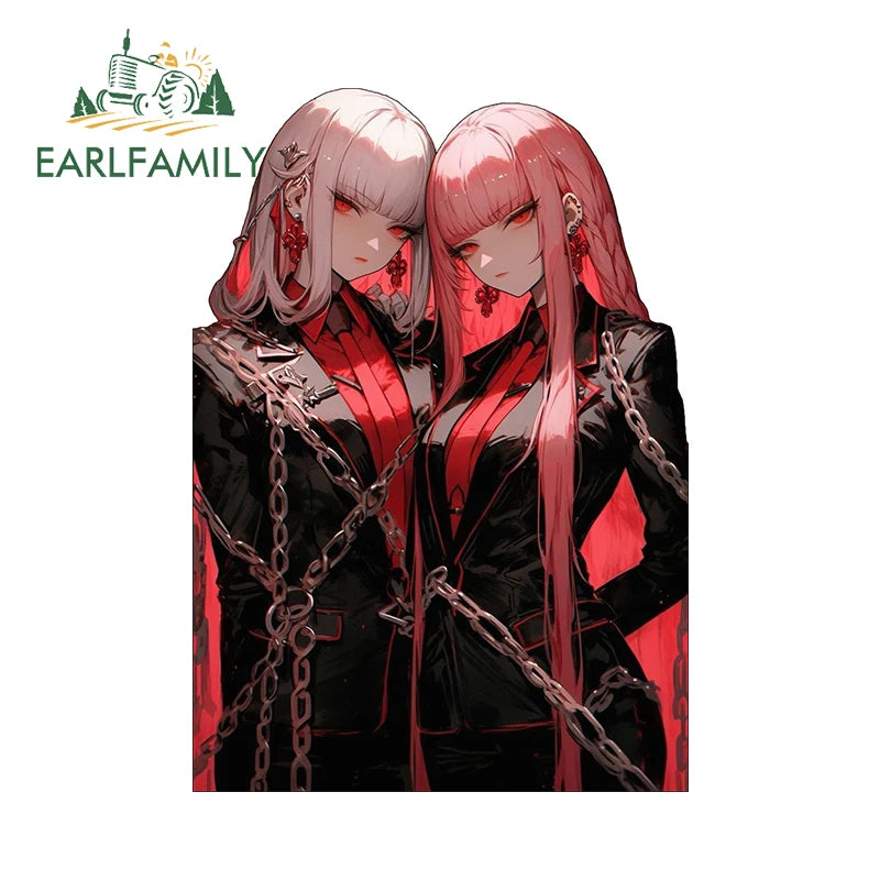 13cm x 7.4cm Zero Two Anime Car Sticker Motorcycle Bumper Funny Laptop Sunscreen Decal Scratch-Proof Fashion Decor