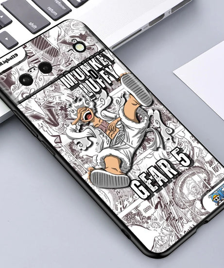 One Piece Anime Zoro Luffy For Google Pixel 9 8 7A 7 6A 6 5A 5 4 4A XL 5G Black Silicon Shockproof Shell Cover Phone Case