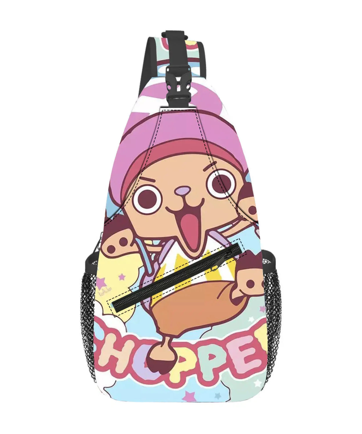 New One Piece Animation Peripheral Kawaii Chopper Portable Large Capacity Crossbody Bag Cute Creative Waist Bag Gift Wholesale