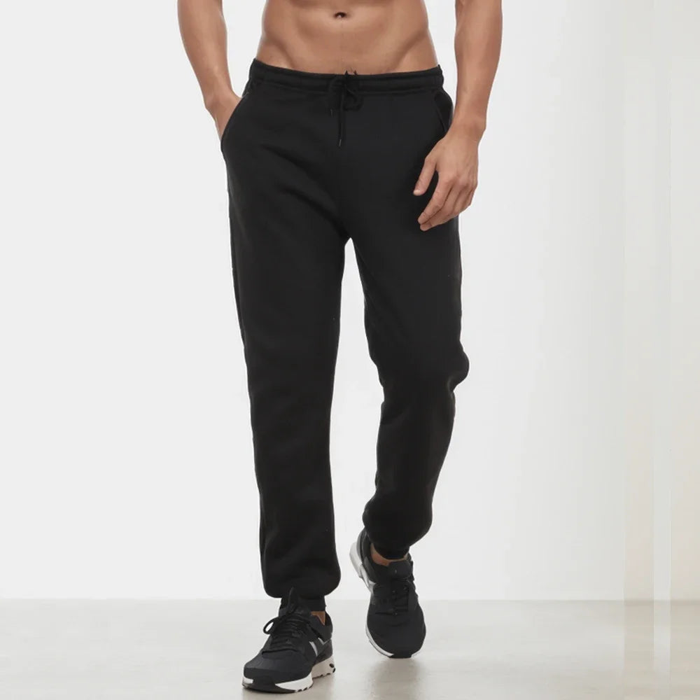 Men's Fashion Pants Spring Autumn Fleece Casual Sweatpants Sports Joggers Workout Gym Fitness Trousers Women Loose Men Clothing