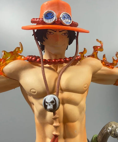 27cm One Piece Anime Ace Figure Portgas D Ace Action Figurine Pvc Model Statue Doll Collection Decoration Toys Gift Ornaments