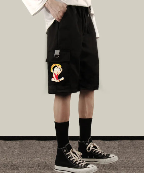 ONE PIECE Chopper White Beard Tooling Shorts Sweatpants Anime Two-dimensional Trend Five-point Casual Pants for Men and Women