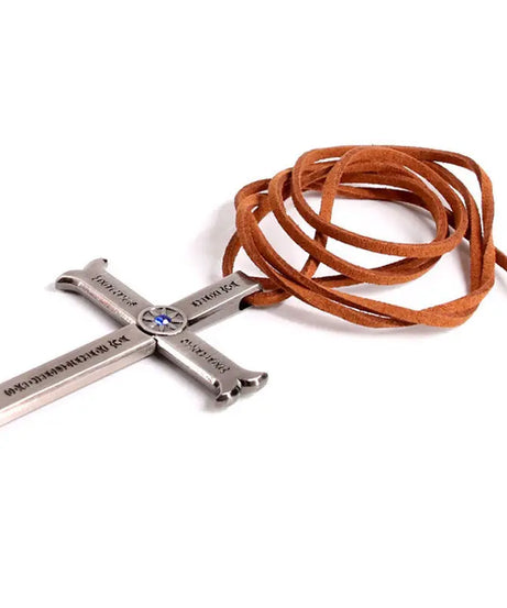 New One Piece Necklace Hawkeye Mihawk Necklace Black Blade Night Anime Peripheral Student Men and Women Pendant with Sheath Gi