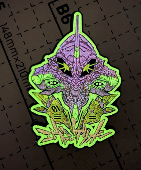 Animation peripheral accessories pendant Neon Genesis Evangelion brooch Unit 1 EVA01 badge ins jewelry pin refrigerator magnet