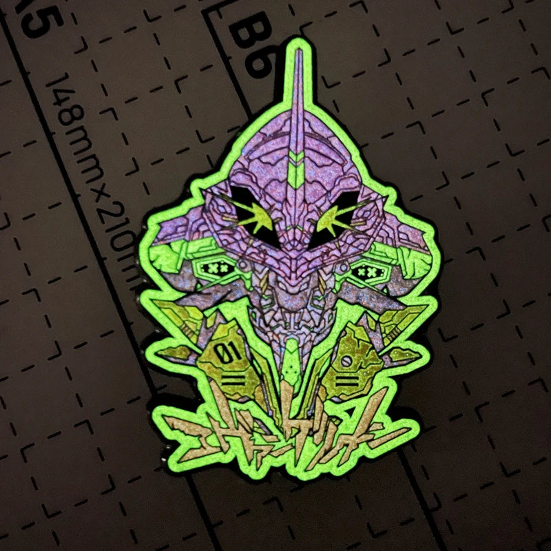 Animation peripheral accessories pendant Neon Genesis Evangelion brooch Unit 1 EVA01 badge ins jewelry pin refrigerator magnet
