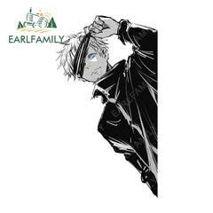 Jujutsu Kaisen Gojo Peeking Car Sticker — Waterproof Decal