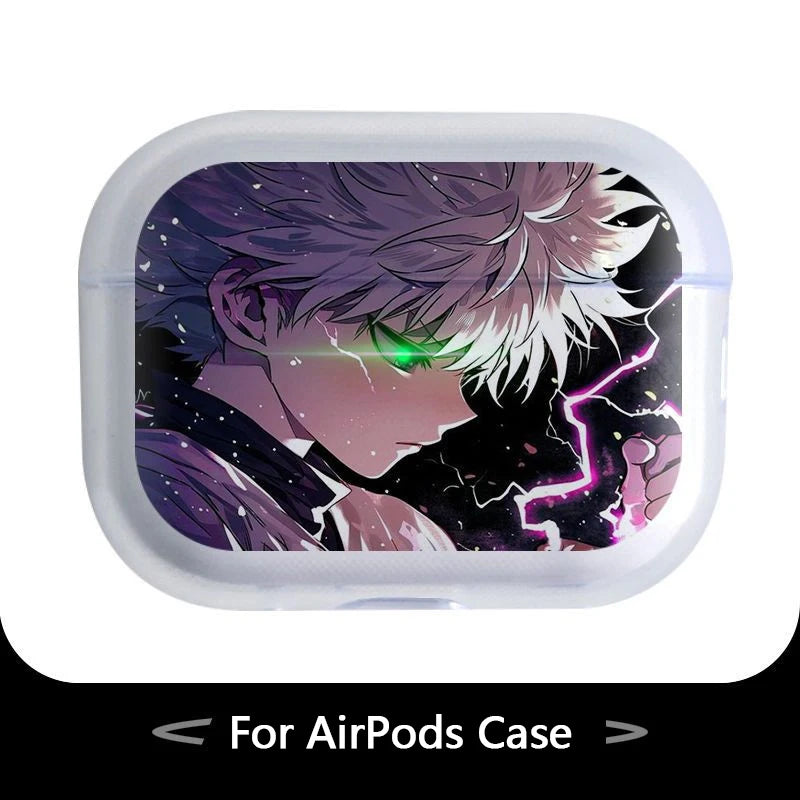 Anime Hunter X Hunter Cool Soft silicone TPU Case For AirPods 4 Pro 1 2 3 Clear Transparent Bluetooth Earphone Case