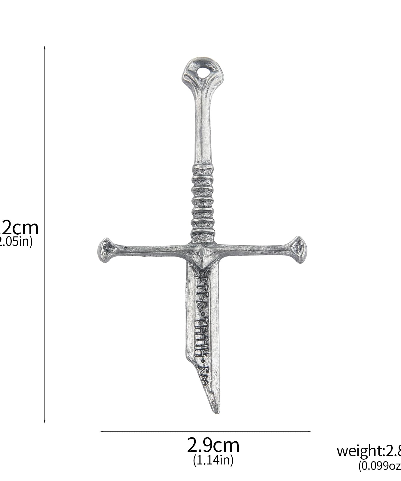 Lord of the Narsil Broken Sword Pins Brooch Movie Aragorn Sword Metal Badge Brooch for Women Men Lapel Pin Jewelry