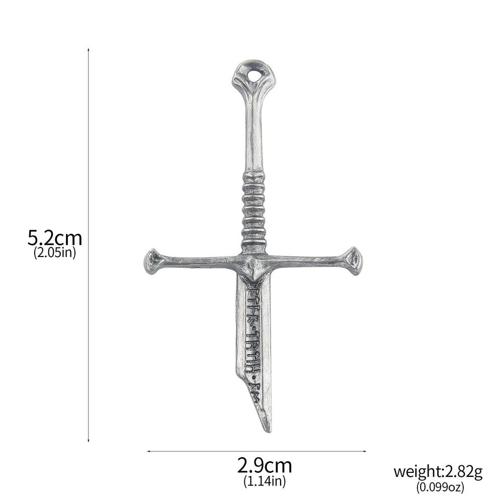 Lord of the Rings Narsil Broken Sword Pin — Metal Brooch 6