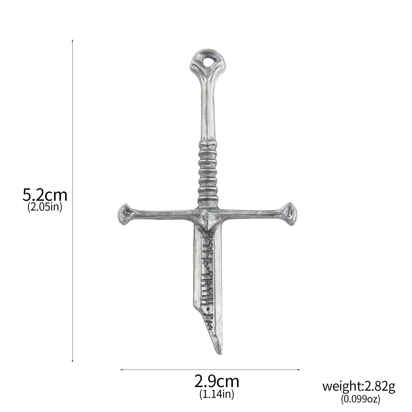 Lord of the Narsil Broken Sword Pins Brooch Movie Aragorn Sword Metal Badge Brooch for Women Men Lapel Pin Jewelry