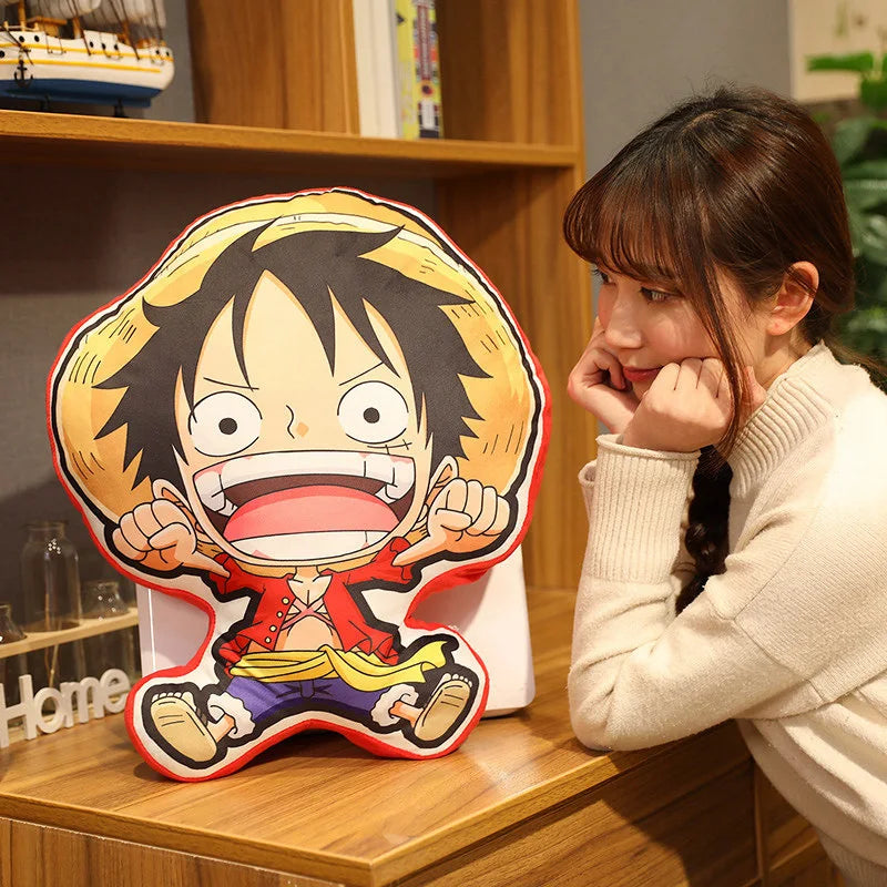 One Piece Pillow Doll Luffy Roronoa Zoro Sanji Chopper Usopp  Anime Peripherals Cushion Pillow Birthday Gift Decorative