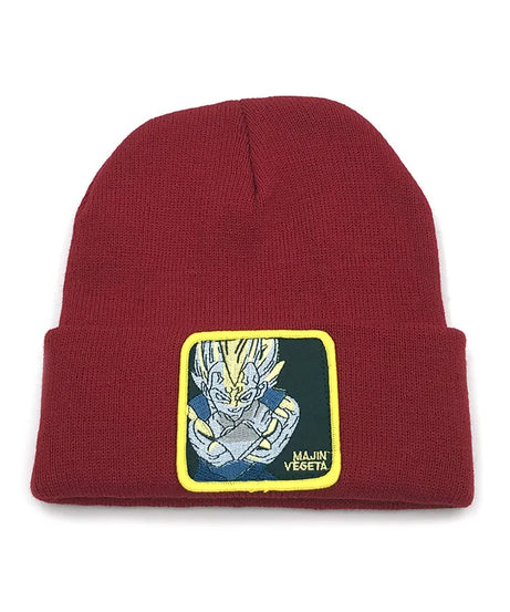 Autumn Winter Dragon Ball Knitted Cap Son Goku Vegeta  Warm Beanies Hat Adult Unisex Outdoor Embroidery Bonnet Christmas Gifts