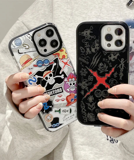 One Pieces Brand Case for iPhone 15 14 13 12 11 16 17 Pro Max plus Luffy Zoro Soft Silica gel Phone Cover