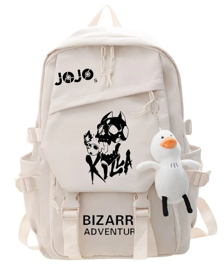 JoJo's Bizarre Adventure Anime Backpack Student School Bag Bookbag Laptop Travel Rucksack Outdoor Boy Girl Gifts