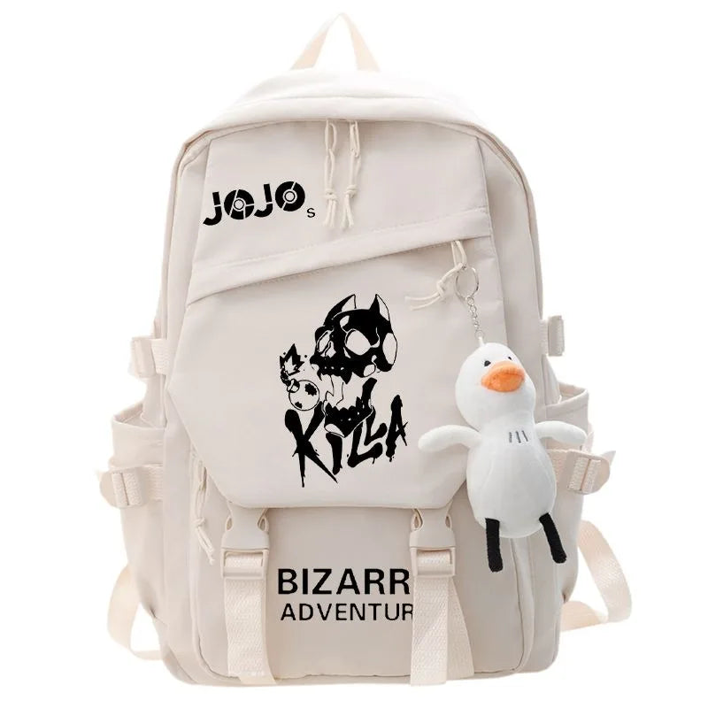 JoJo's Bizarre Adventure Anime Backpack Student School Bag Bookbag Laptop Travel Rucksack Outdoor Boy Girl Gifts