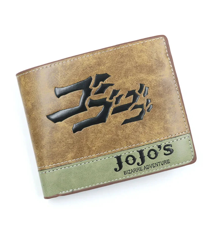 Anime demon slayer Man Bifold Wallets Khaki Card Holders Coin Purse
