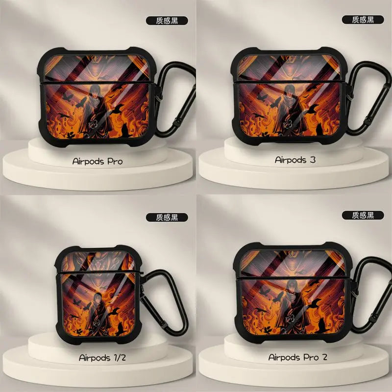 New Anime Naruto Sasuke Obito Protective Case for AirPods 3 for Airpods Pro 1 2 Wireless Bluetooth Headphone Case Christmas Gift