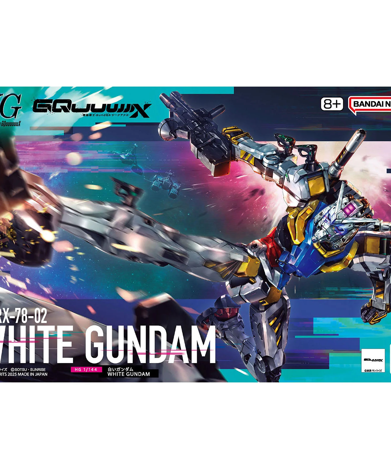 Char's Zaku GQ Action Figure White Gundam Anime Mobile Suit Gundam GQuuuuuuX Toys for Boys Original Box