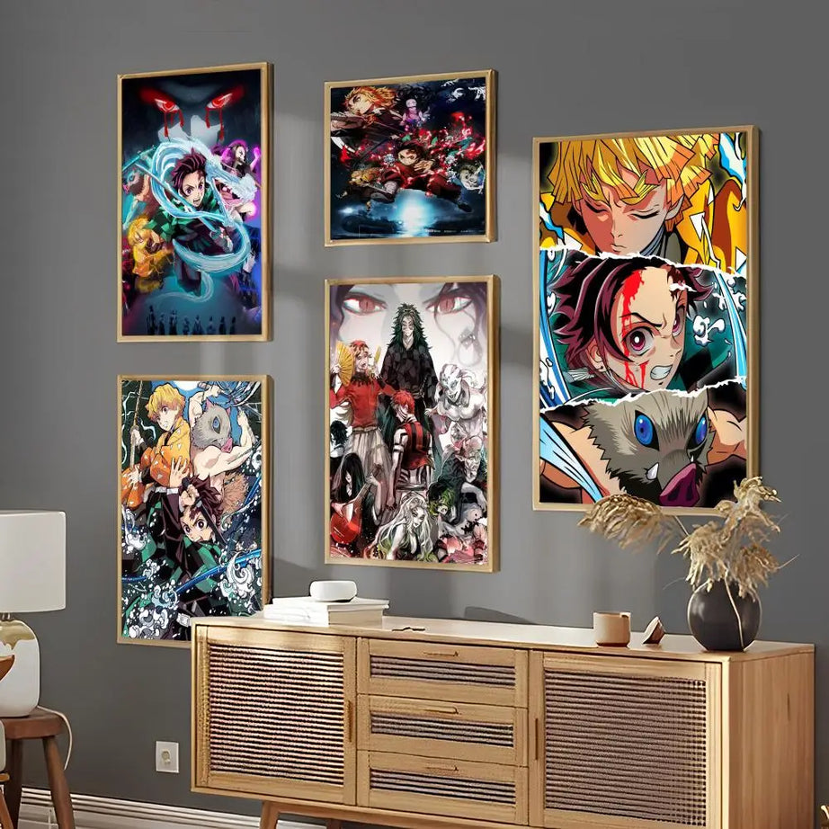 Demon Slayer Luxury Anime Adhesive Art Poster