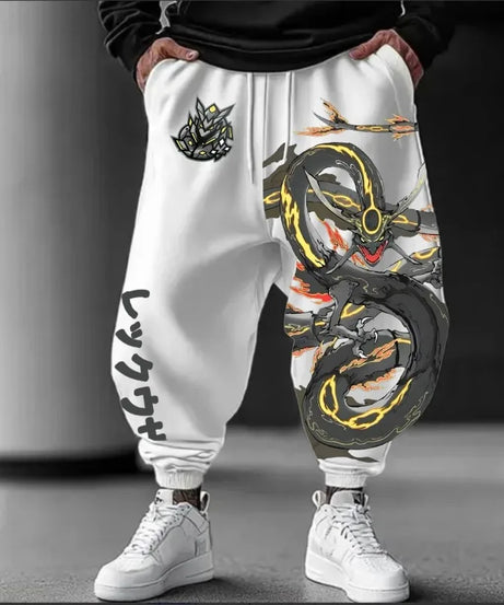 Pokémon Anime Peripheral Joint Sweatpants Summer/Autumn New Large Casual Street American Hip Hop Daily Loose Cotton Pants