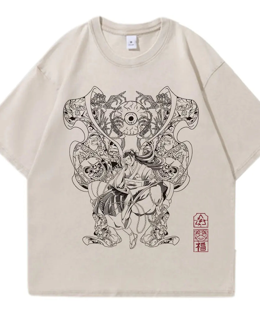 Jujutsu Kaisen Geto Suguru Vintage T-Shirt – Unisex Anime Cotton Tee