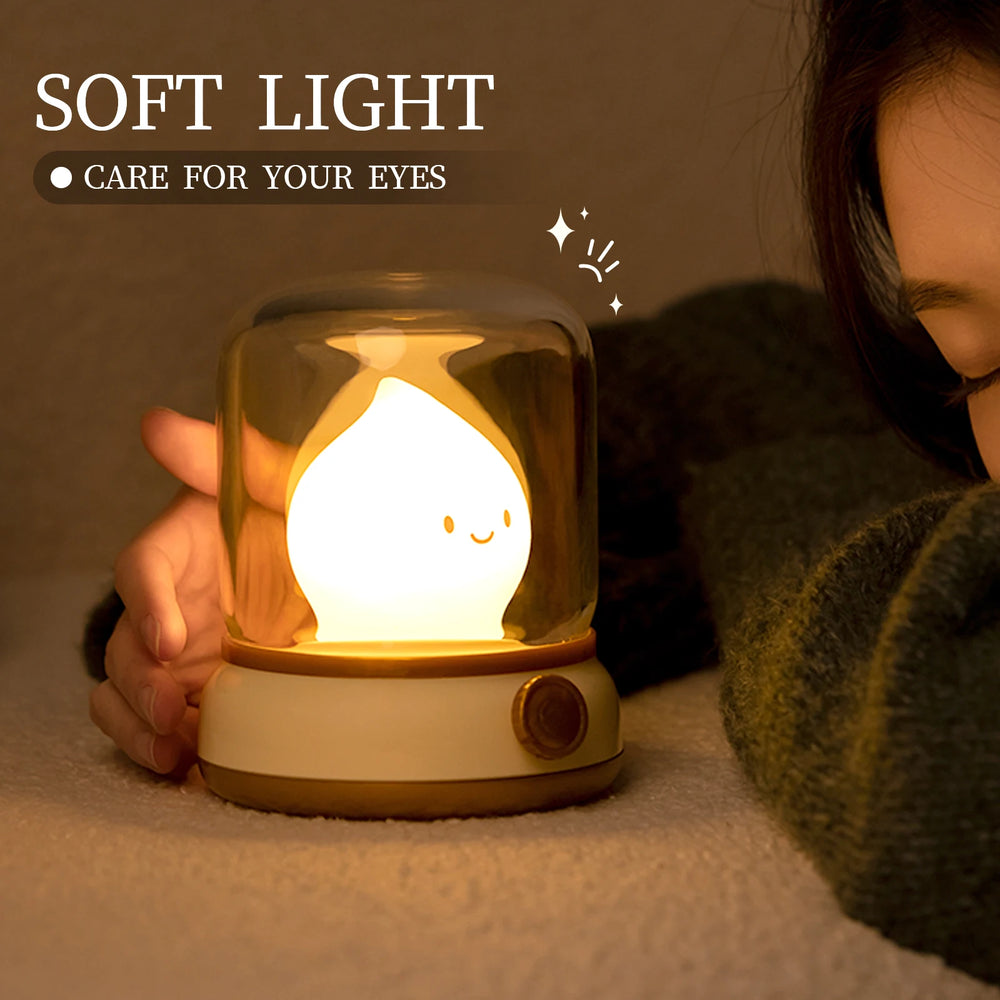 Mini LED Night Lamp — USB Rechargeable Desk Light 3