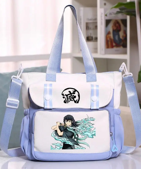 Anime Demon Slayer Kamado Tanjirou New Shoulderbag Men Women Crossbody Bags Student Fashion Large Capacity Handbag Holiday Gifts