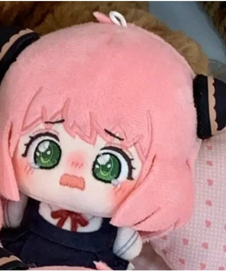 10cm Anime Spy X Family Anya Forger Cute Cotton Doll Fan Made Plush Toy Stuffed Doll Birthday Gift for Fans Decorative Supplies