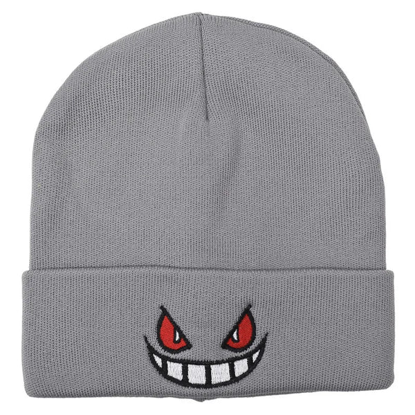 Pokémon Gengar Knitted Beanie Hat – Cozy Plush Winter Warm Cap for Cosplay & Daily Wear