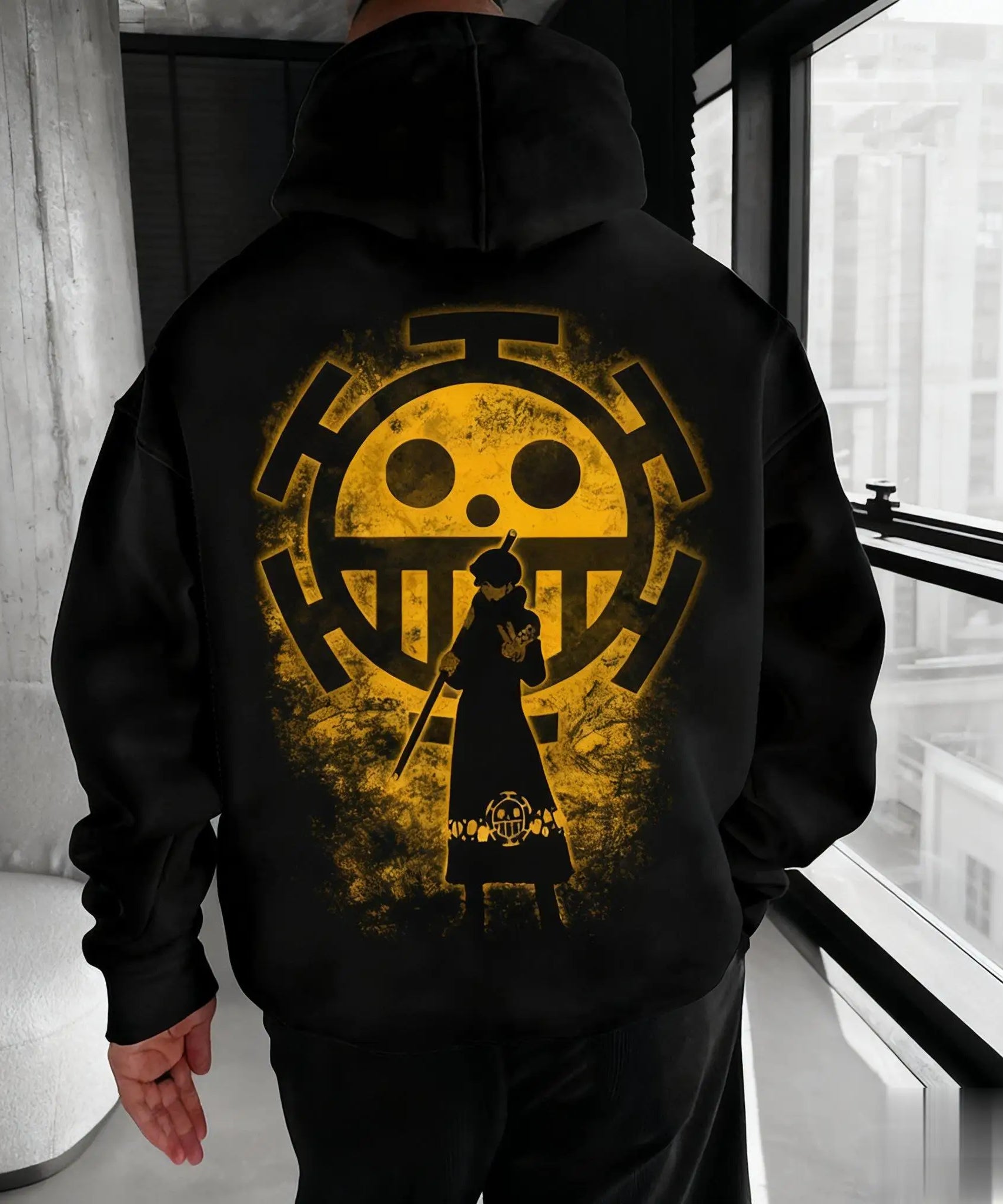 Unisex Oversized One Piece Anime Hoodie Men Women Pullover Sweatshirt  Graphic Print Casual Streetwear Autumn New Fashion Y2k