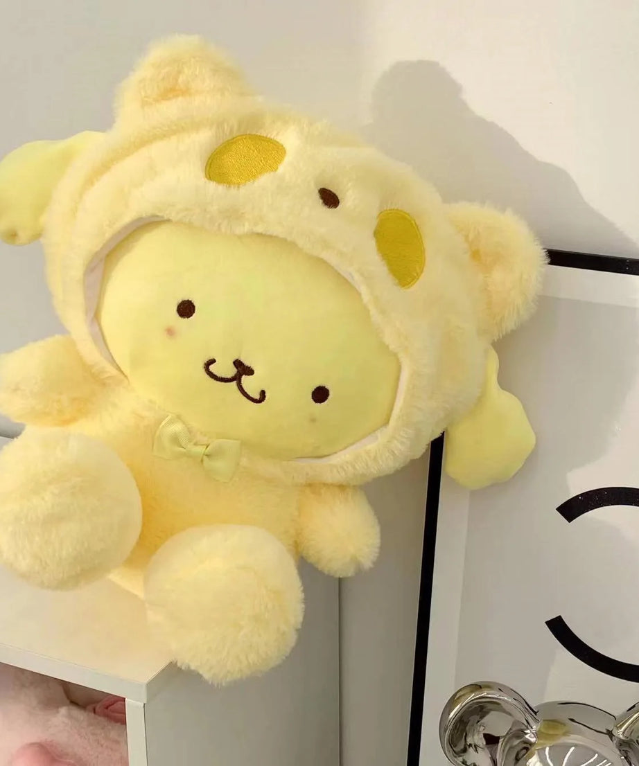 Sanrio 25Cm Anime Kuromid Toys Kawaii Mymelody Cinnamorol Plush Soft Stuffed Animals Doll Plushie Pillow Xmas