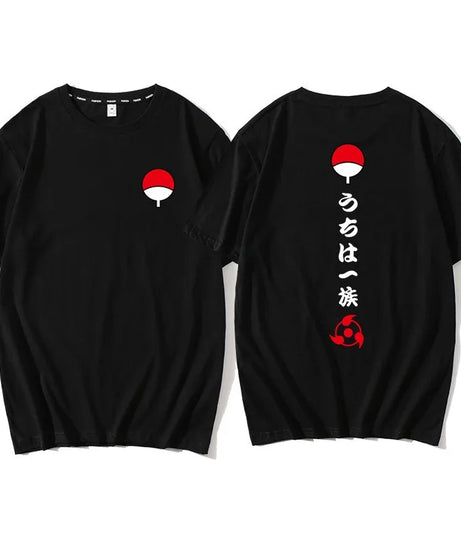 Naruto Uchiha Clan T-Shirt – Sasuke & Itachi Cotton Anime Tee