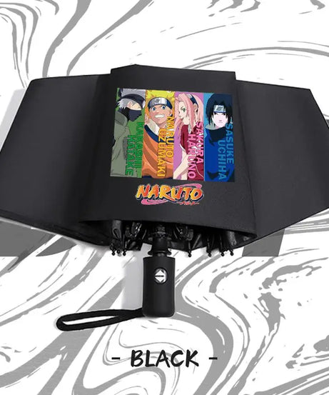 Naruto anime peripheral automatic umbrella Naruto Namikaze Minato Uchiha Itachi Kakashi Haruno Sakura sunshade umbrella gift
