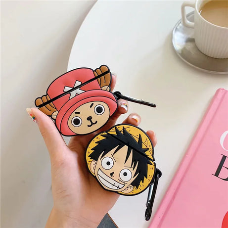 Anime One Piece Luffy Chopper Wireless Bluetooth Earphone Case Cartoon Silica Gel Case Suitable for Airpods 1/2