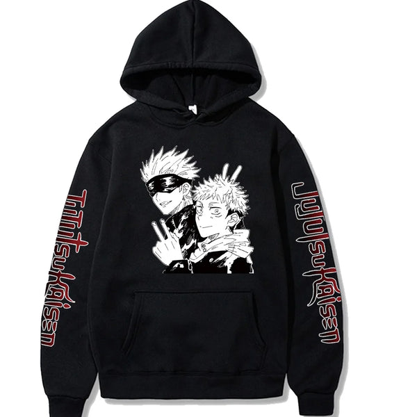 Jujutsu Kaisen Gojo Satoru Cute Anime Graphic Hoodie – Vintage Oversized Pullover