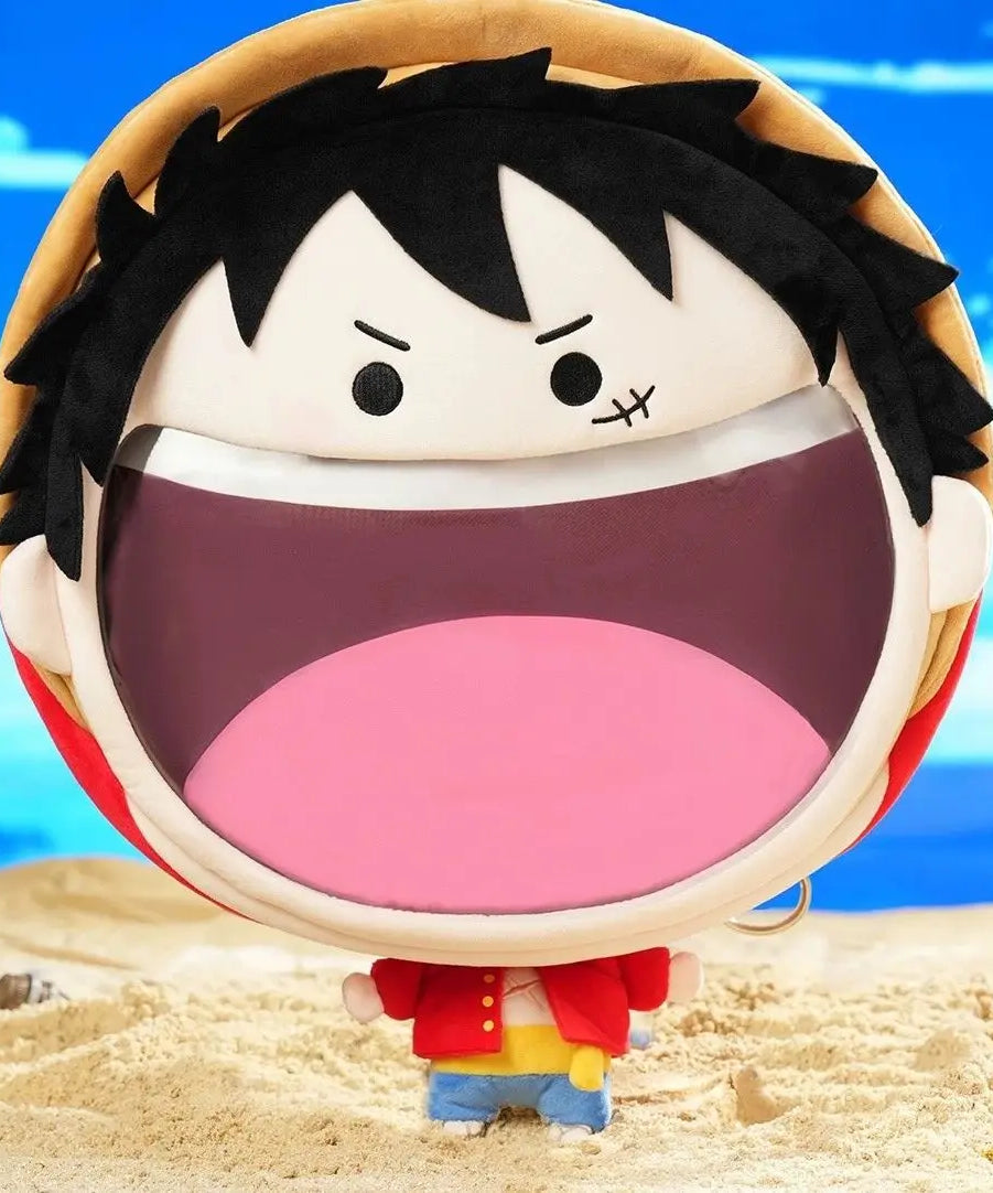 ONE PIECE Luffy Zoro Plush Pain Bag  Girl Backpack Peripheral Two-dimensional Storage Backpack Animation Messenger Bag