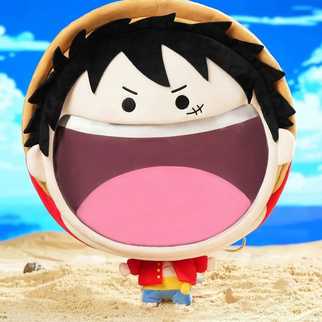 ONE PIECE Luffy Zoro Plush Pain Bag  Girl Backpack Peripheral Two-dimensional Storage Backpack Animation Messenger Bag