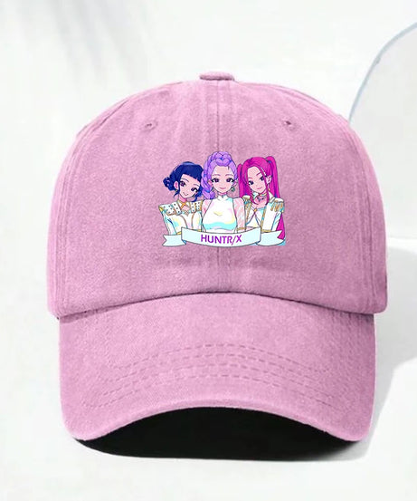 Kpop Demon Hunteres Baseball Cap for Girls Boys Summer Adjustable Sun Hat Anime Cute Retro Sunbonnet Adult Women Headgear Gift