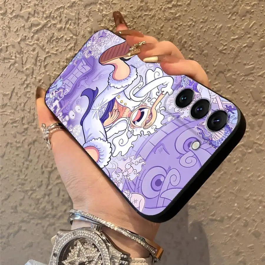 Ones Pieces Anime Funda Phone Cover Case for Samsung Galaxy S9 S25 Ultra S21 S20 S23 FE S22 S24 Plus