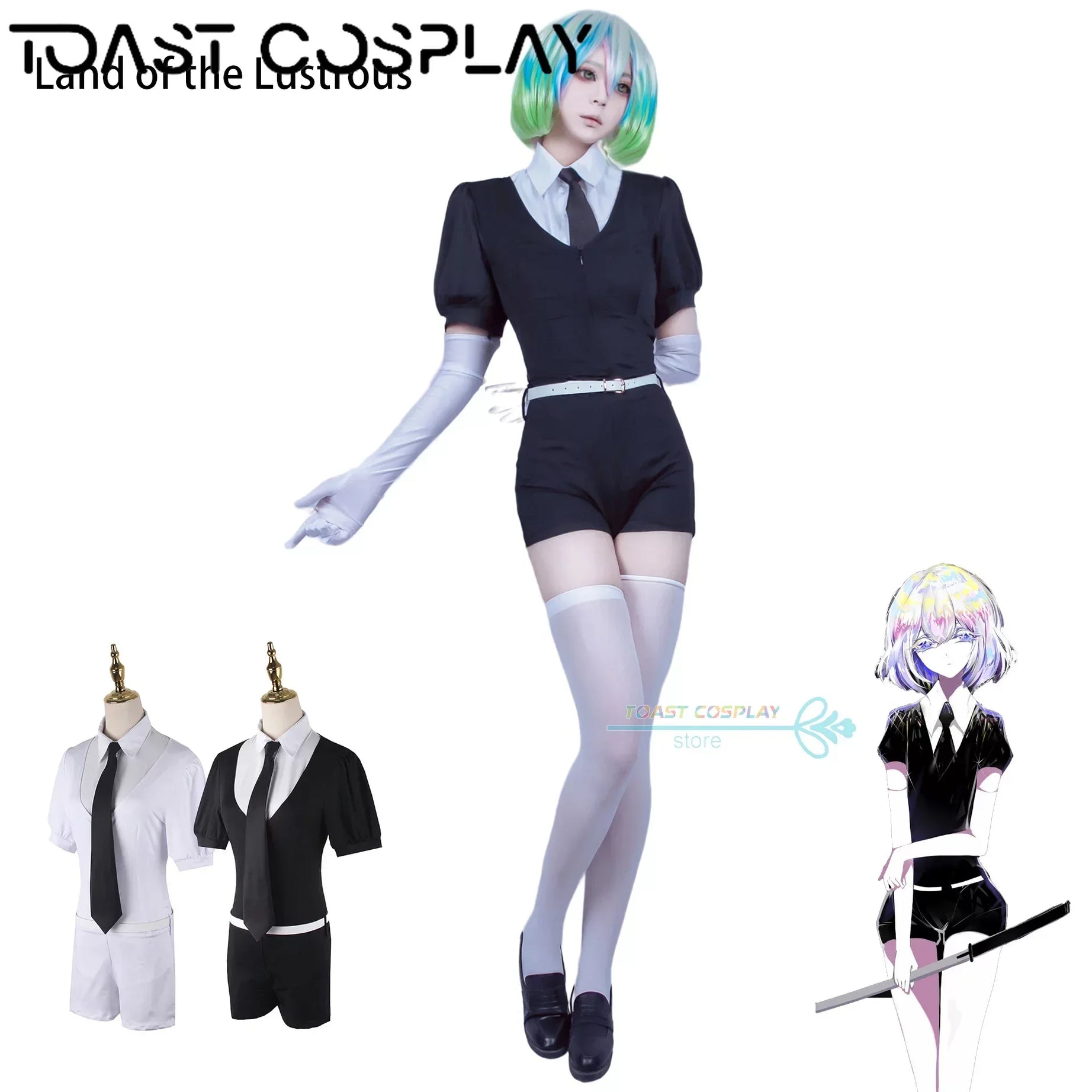 Diamond Cosplay Anime Land of the Lustrous Diamond Cosplay Costume Anime Land of the Lustrous Uniform Halloween Party Costume