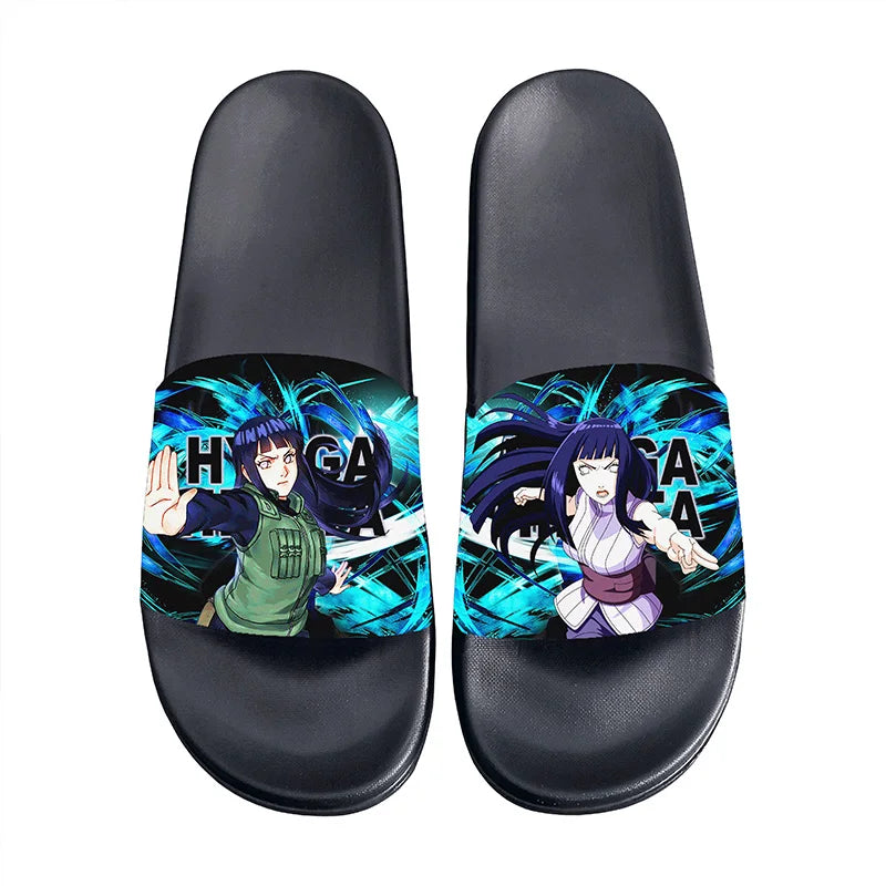Anime Naruto Non-Slip Slippers Fashion Sasuke Design Cute Kawaii Home Sandals for Men And Women Ideal Holiday Gift