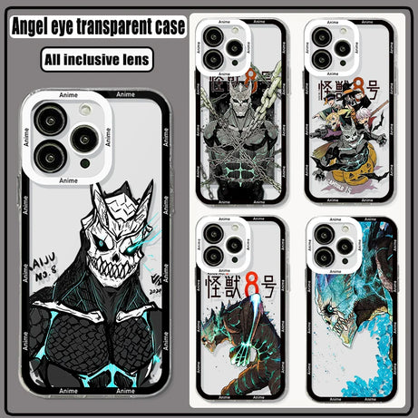 New hot anime Kaiju No.8 Phone Case For Samsung S24 S23 S22 S21 S20 S10 FE Note20 Note10 Plus Ultra Lite 5G Clear Soft TPU Cover