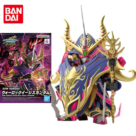 Bandai Original Gundam Model Kit SDW HEROES WARLOCK AEGIS