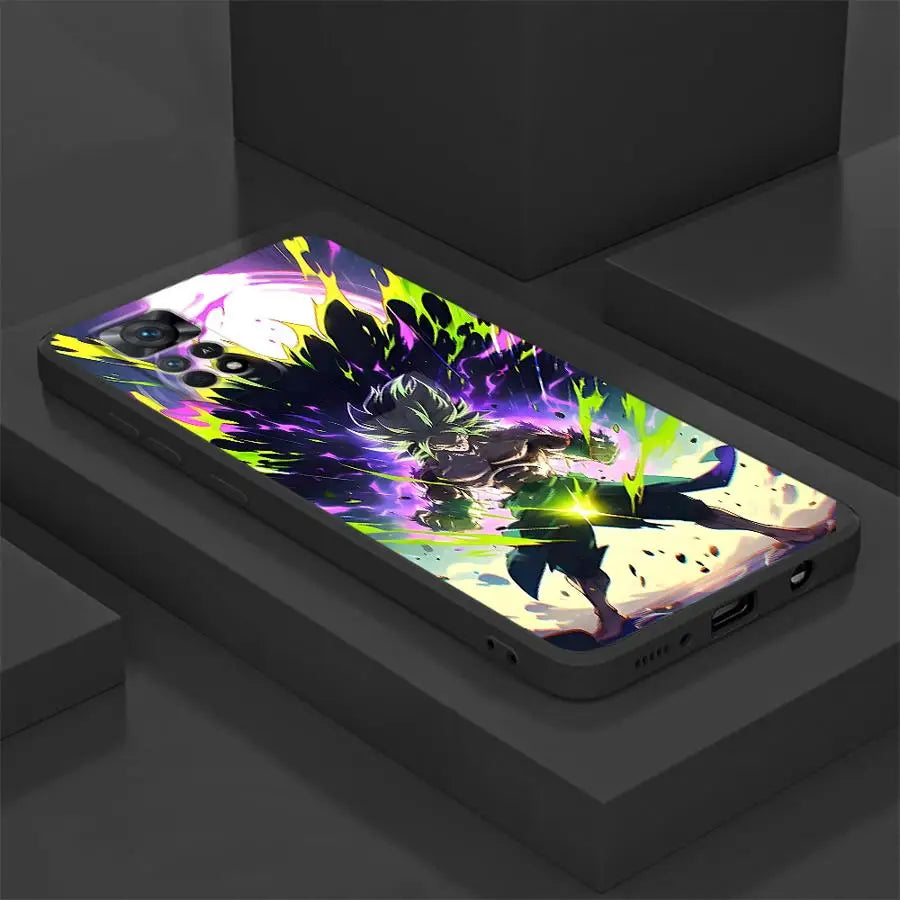 Case for Xiaomi Redmi Note 10S 9 10 11 12 Pro 12s 9S 7 8 13 14 Pro Plus 11s Black Soft Phone Cover DragonS BallS Broli Goku