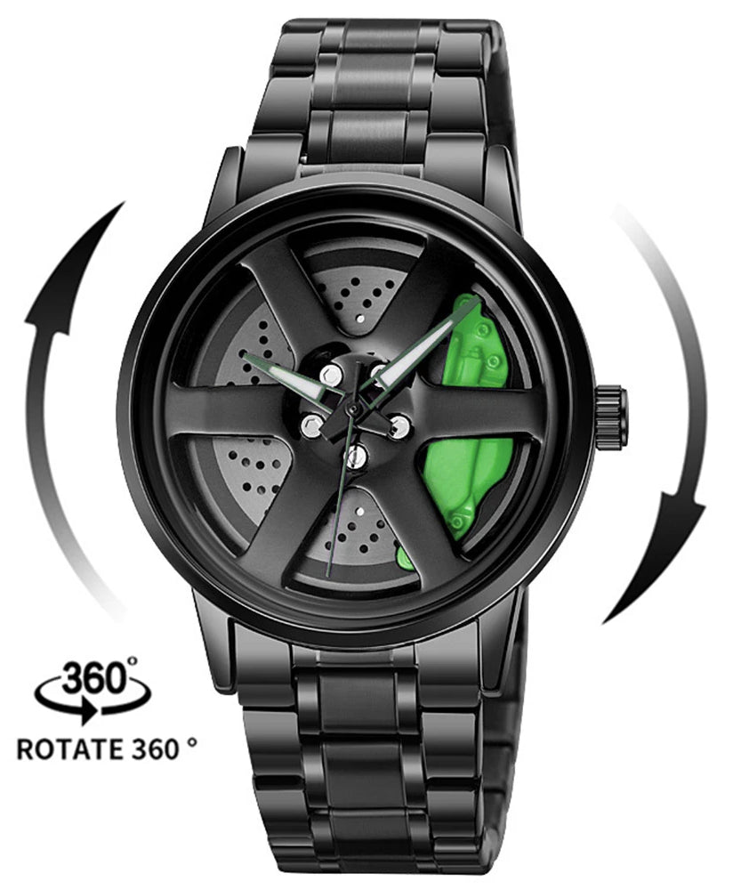 Naruto Anime - Sharingan Rotary Dial Watch – 3D Anime Quartz Waterproof Men’s Luxury Watch