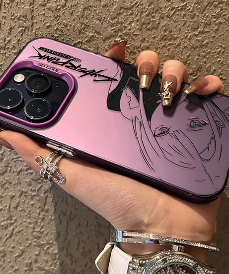 Cool Edgerunners C-Cyberpunks PC Case for Samsung Galaxy S25 S24 Ultra S23 S22 S21 Plus FE A56 A36 A26 5G A16 A06 4G Note 20