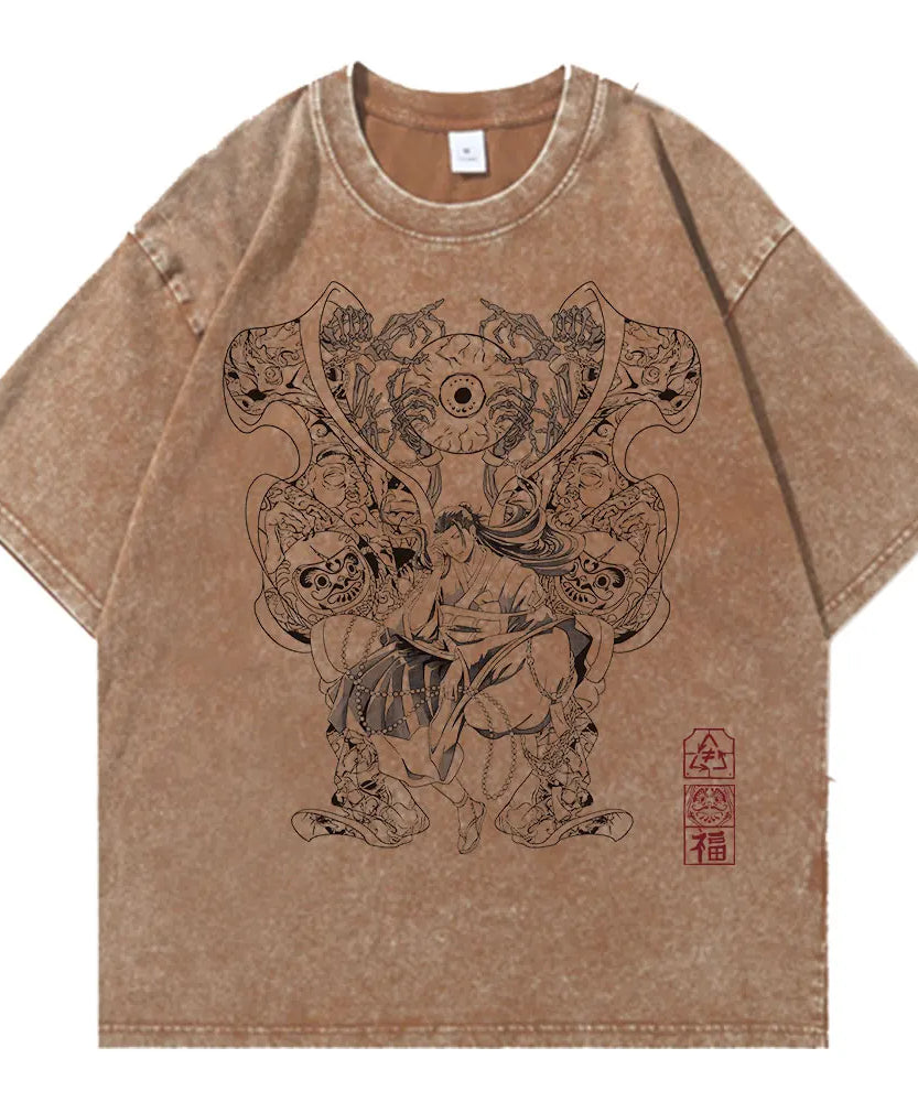 Jujutsu Kaisen Geto Suguru Vintage T-Shirt – Unisex Anime Cotton Tee