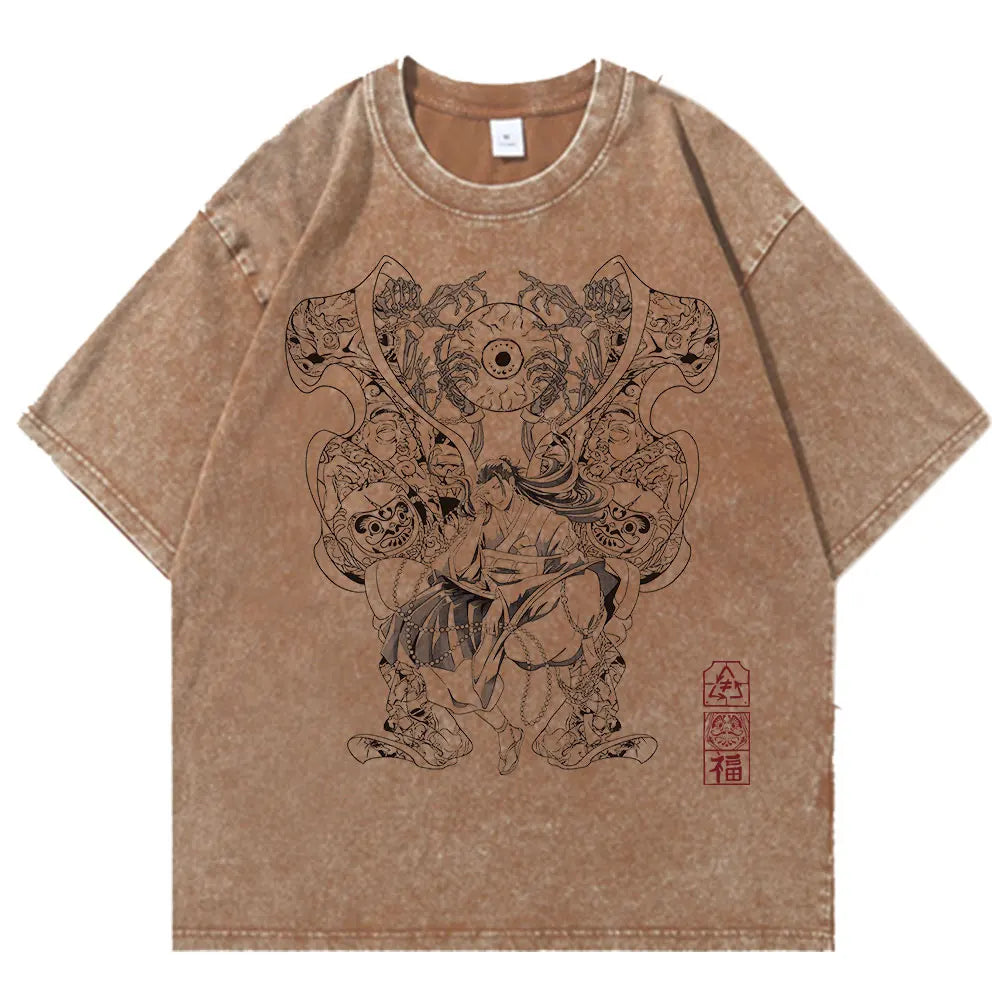 Jujutsu Kaisen Geto Suguru Vintage T-Shirt – Unisex Anime Cotton Tee