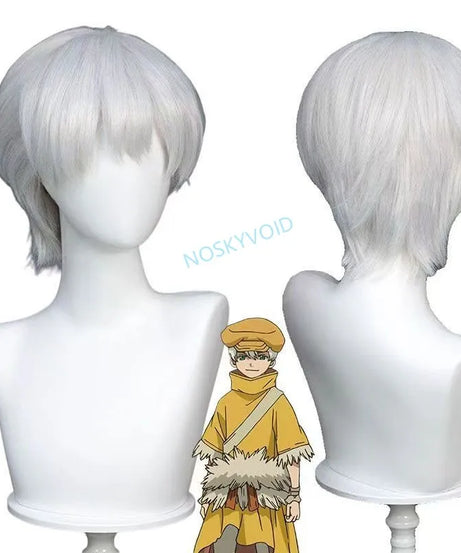 Ukyo Saionji Cosplay Set – Dr. Stone Anime Costume with Wig & Hat (Unisex, Halloween/Comic-Con)