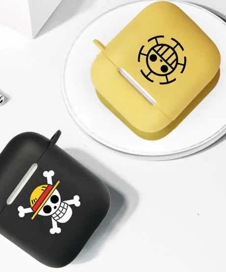 The new One Piece Skull is suitable for airpods PRO 3rd generation protective case 1/2 Apple Bluetooth silicone earphone case